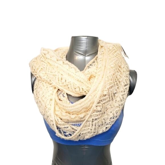 H&M Accessories - H&M Infinity Scarf Ivory 100% Acrylic